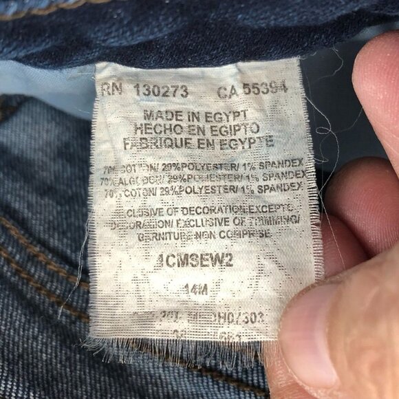 Lee Womens Jeans Size 14M Regular Fit Straight Leg Mid Rise Blue Denim Casual - Picture 4 of 15